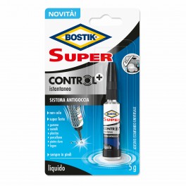 SUPER CONTROL+ adesivo istantaneo con antigoccia, 5 grammi. BOSTIK SUPER CONTROL+ adesivo istantaneo con antigoccia, 5 grammi. BOSTIK