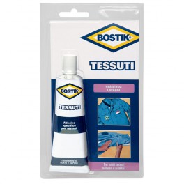 BOSTIK, adesivo specifico per TESSUTI. BOSTIK, adesivo specifico per TESSUTI.