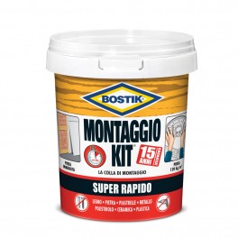 MONTAGEKIT SUPER RAPIDO, colla di montaggio. Kg.1. BOSTIK MONTAGEKIT SUPER RAPIDO, colla di montaggio. Kg.1. BOSTIK