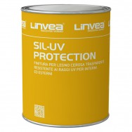 SIL-UV Protection, Finitura satinata cerosa per legno, 750 ml, 935 CASTAGNO. LINVEA