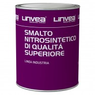 Smalto NITROSINTETICO, vernice, RAL 1013, bianco perla. 750 ml. LINVEA