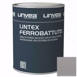 LINTEX FERROBATTUTO, Smalto Sintetico pigmentato con Ferromicaceo all'acqua. 750 ml. LINVEA