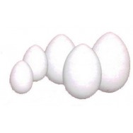 Uovo in polistirolo pieno, 6x4 cm. Bovelacci.