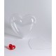 CUORE in plexiglas trasparente, 10 cm. BOVELACCI