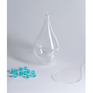 GOCCIA in plexiglas trasparente, diametro 16 cm. BOVELACCI