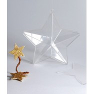 STELLA in plexiglas trasparente, 16 cm. BOVELACCI