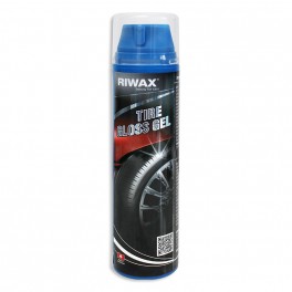 TIRE GLOSS GEL. Lucido per gomme e plastiche. 200ml. RIWAX