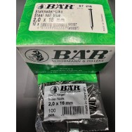 Chiodo acciaio testa gruppino 2,0X16. Sacchetto 100 chiodi. BAR