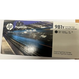 Cartuccia HP originale 981Y per stampanti HP PageWide. NERO Black Cartuccia HP originale 981Y per stampanti HP PageWide. NERO Black