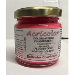 Vernice Acrilica ACRICOLOR ROSSO NEON AC014, 80ml, Iridron Vernice Acrilica ACRICOLOR ROSSO NEON AC014, 80ml, Iridron