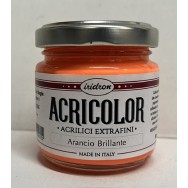 Vernice Acrilica Fluorescente ACRICOLOR ARANCIO BRILLANTE AC006, 80ml, Iridron