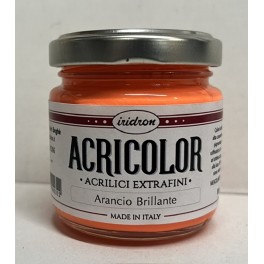 Vernice Acrilica ACRICOLOR ARANCIO BRILLANTE AC006, 80ml, Iridron