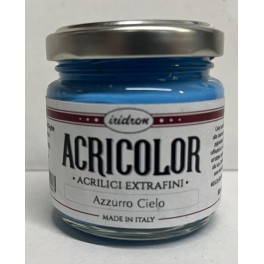 Vernice Fluorescente ACRICOLOR AZZURRO CIELO AC016, 80ml, Iridron Vernice Fluorescente ACRICOLOR AZZURRO CIELO AC016, 80ml, Iridron