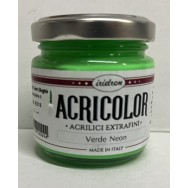 Vernice Acrilica Fluorescente ACRICOLOR VERDE NEON AC018, 80ml, Iridron