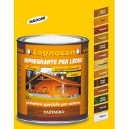 LEGNOSAN, impregnante protettivo per legno da esterno all'acqua. Veleca